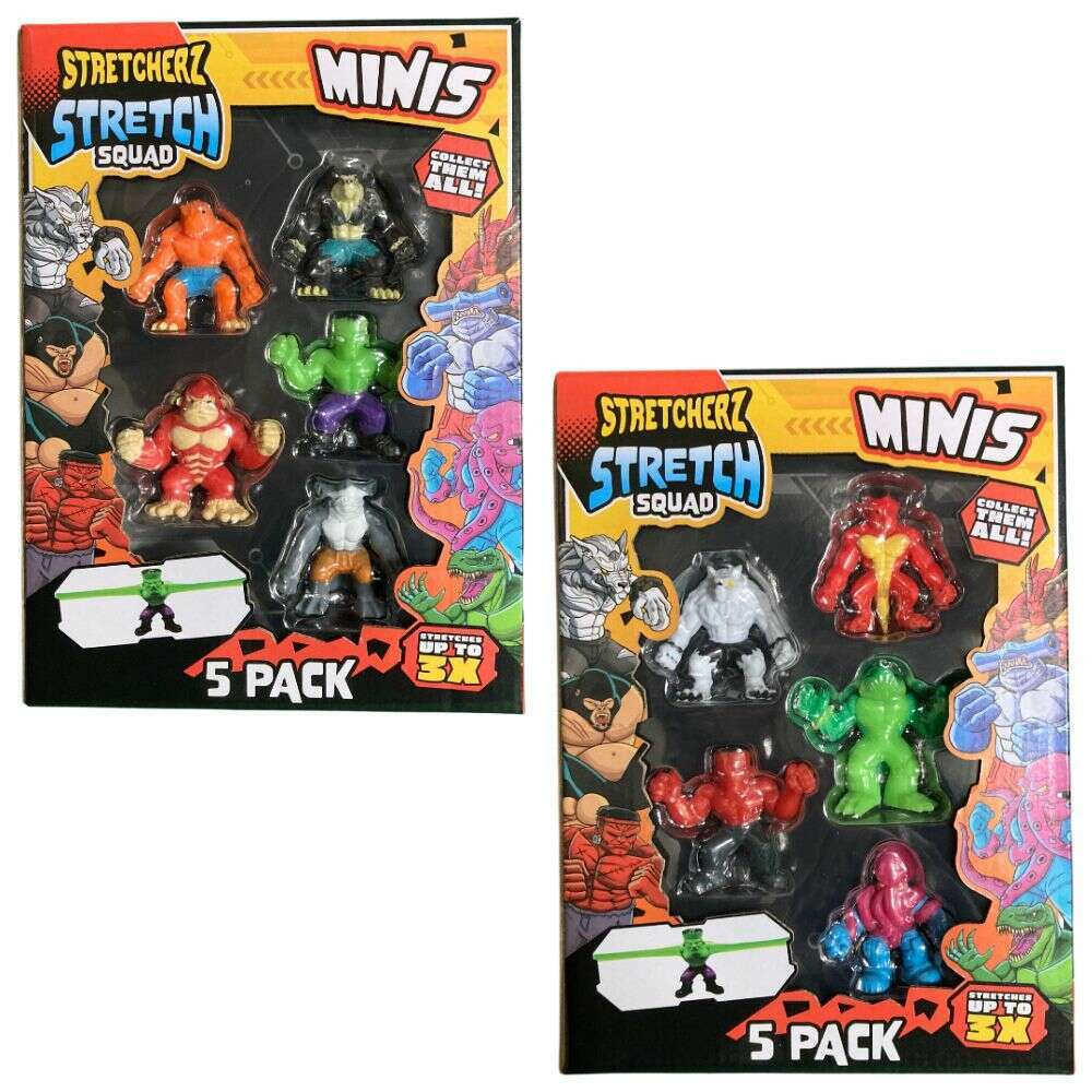 Toys N Tuck:Stretcherz Stretch Squad Minis 5 Figure Pack,Stretcherz