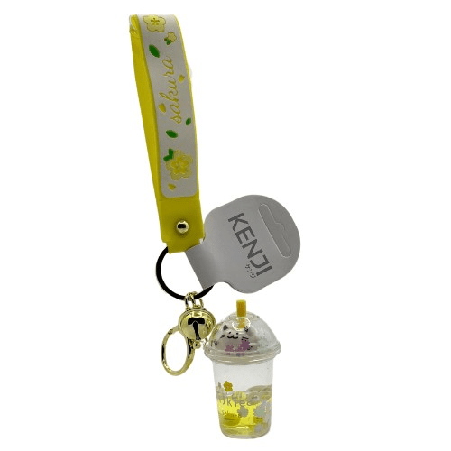 Toys N Tuck:Kenji Mima Cat Boba Tea Keyring,Kenji