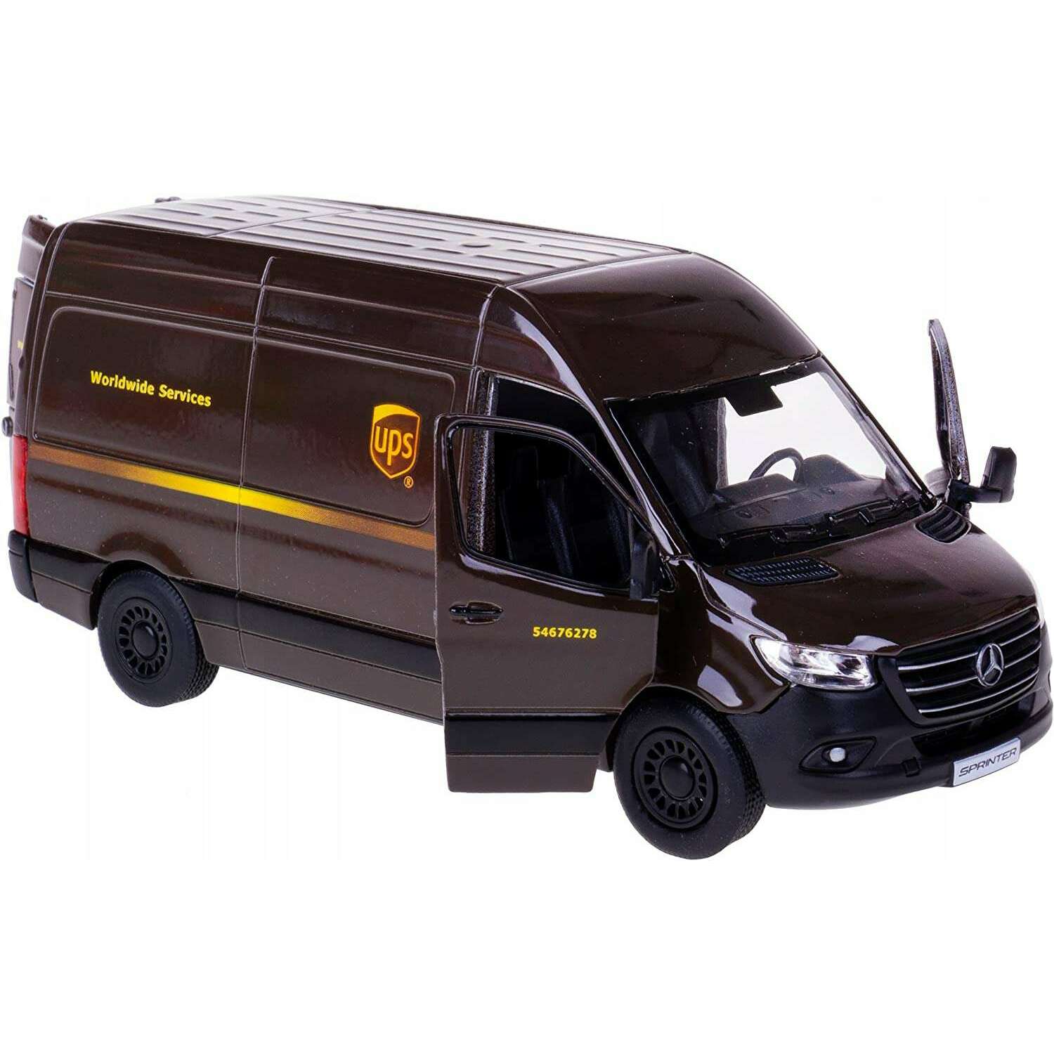 Toys N Tuck:UPS Mercedes-Benz Sprinter 1:48 Die Cast,Kandy Toys