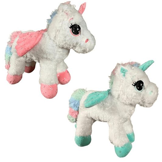 Toys N Tuck:Glitter Unicorn 14 Inch Plush,Kandy Toys