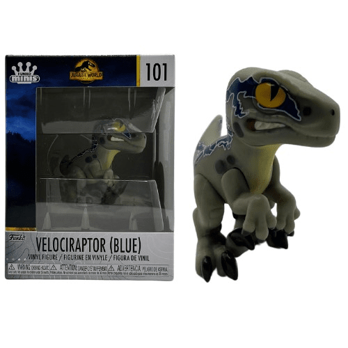 Toys N Tuck:Funko Minis - Jurassic World Dominion - Velociraptor (Blue) 101,Jurassic World
