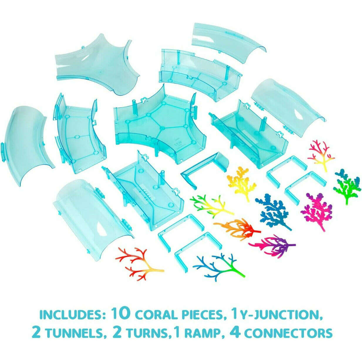 Toys N Tuck:Zhu Zhu Aquarium Coral Reef Tunnel Combo Set,Zhu Zhu Pets