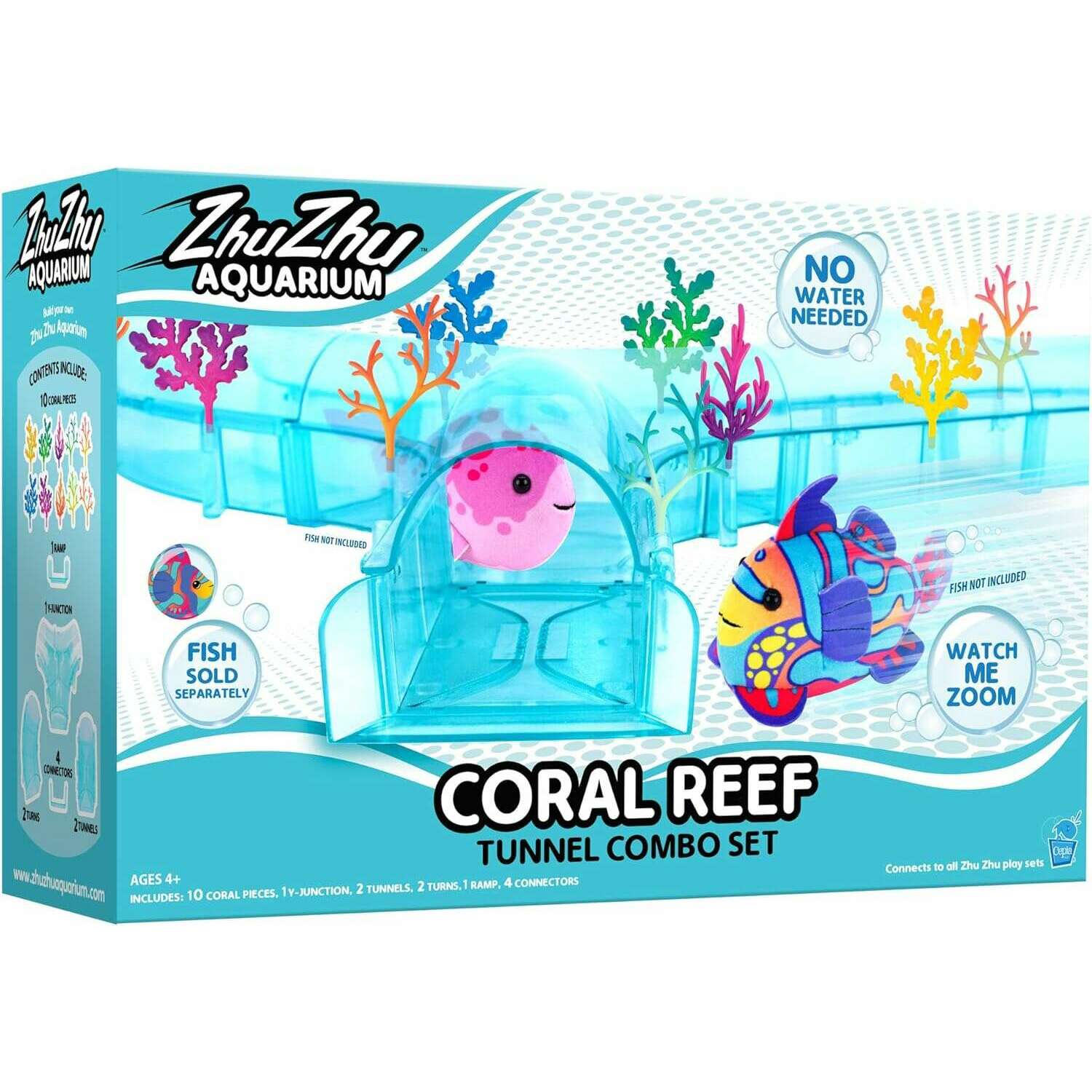 Toys N Tuck:Zhu Zhu Aquarium Coral Reef Tunnel Combo Set,Zhu Zhu Pets