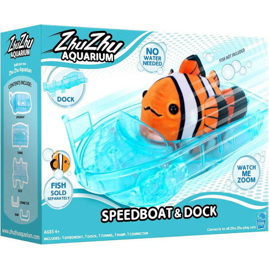 Toys N Tuck:Zhu Zhu Aquarium Speedboat & Dock,Zhu Zhu Pets