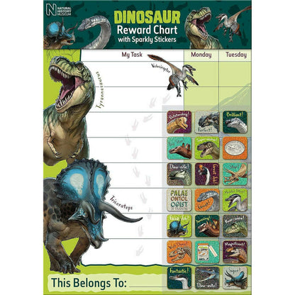 Toys N Tuck:Reward Chart - Natural History Museum Dinosaur,Paper Projects