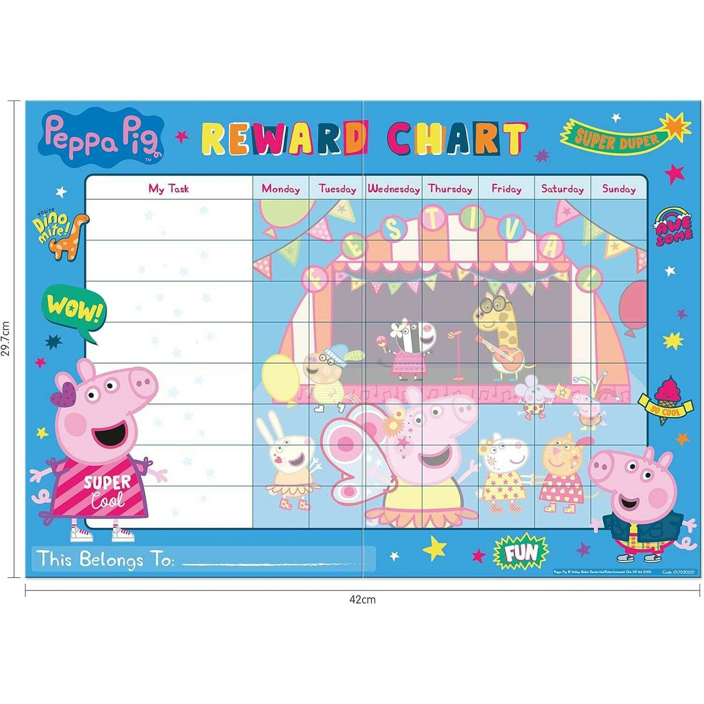 Toys N Tuck:Reward Chart - Peppa Pig,Paper Projects