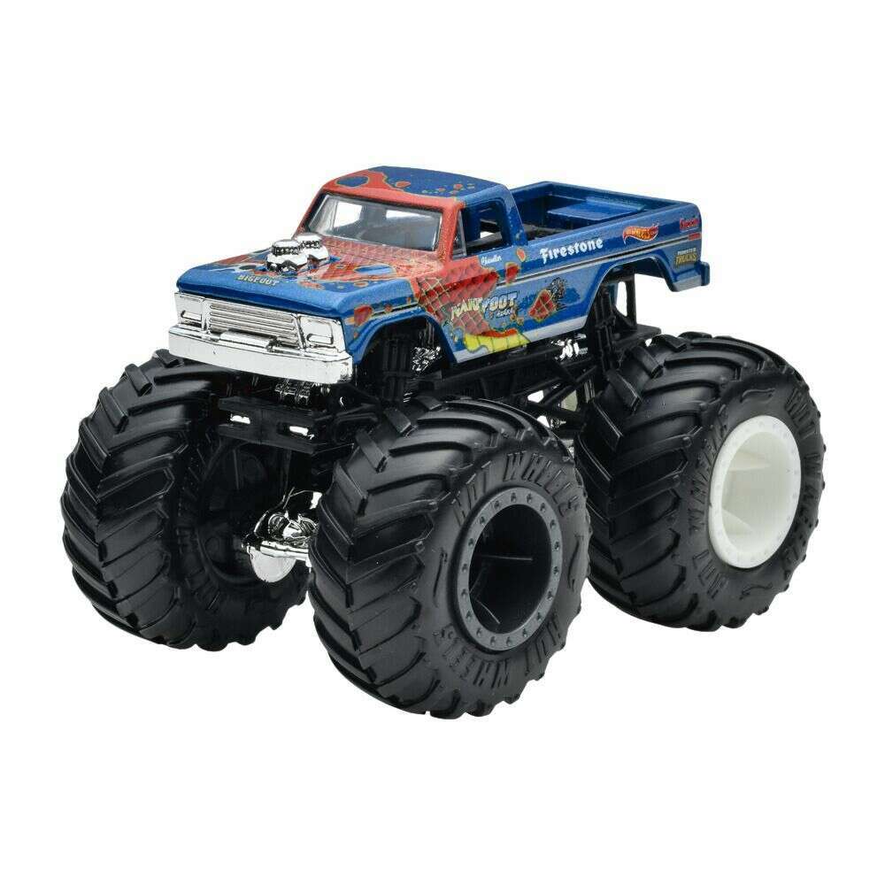 Toys N Tuck:Hot Wheels Monster Trucks Demolition Doubles - BigBite Vs Bigfoot,Hot Wheels
