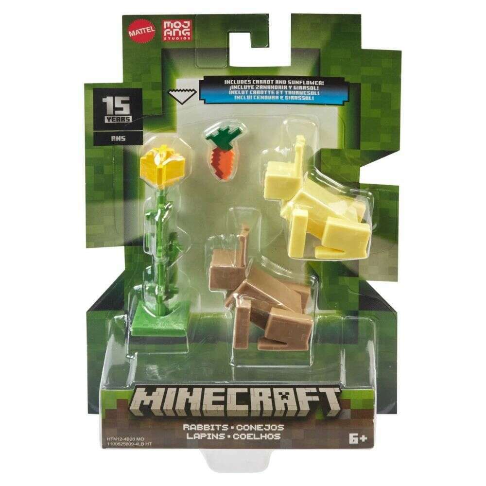 Toys N Tuck:Minecraft 3.25'' Figures - Rabbits,Minecraft