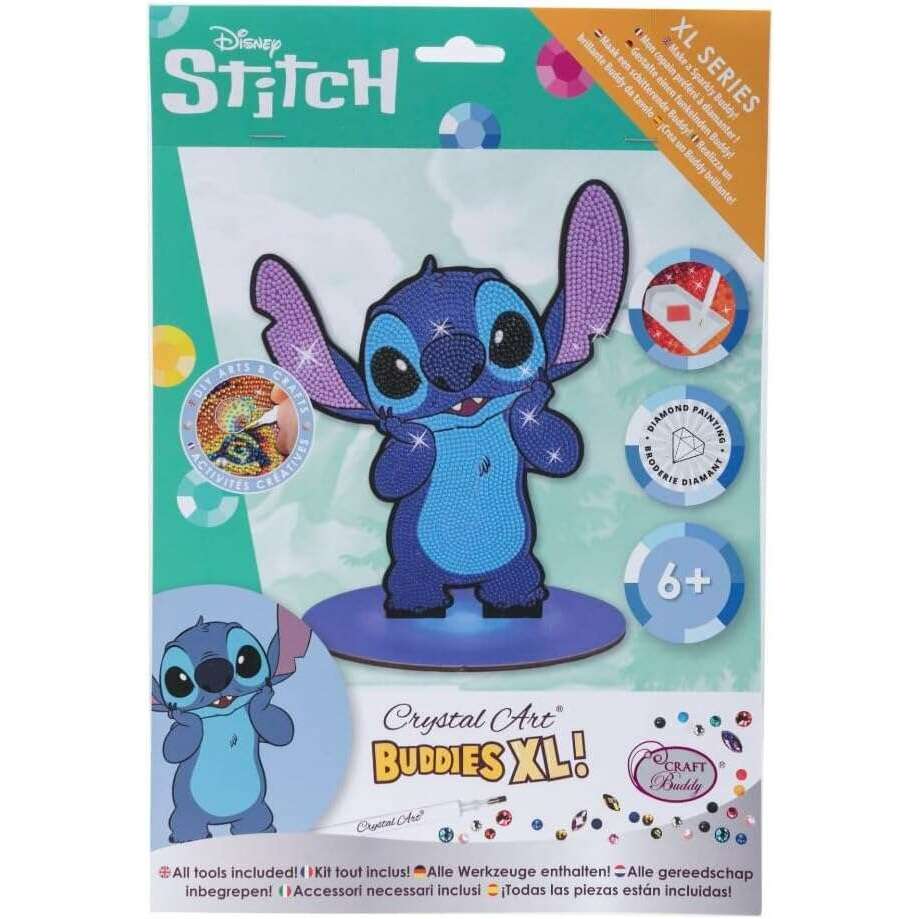 Toys N Tuck:Crystal Art Buddies Disney XL Series  - Stitch,Crystal Art