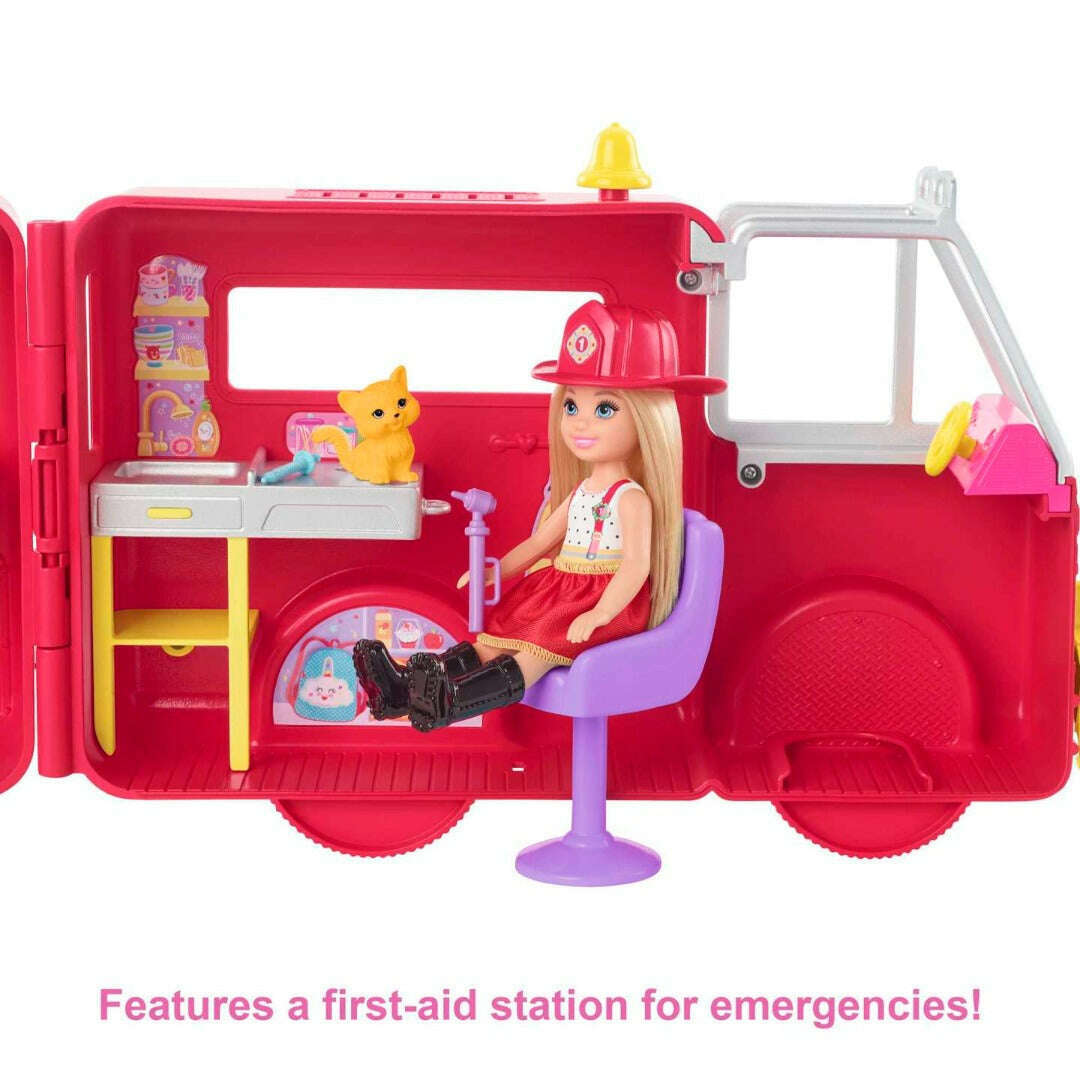 Toys N Tuck:Barbie Chelsea Fire Truck Playset,Barbie