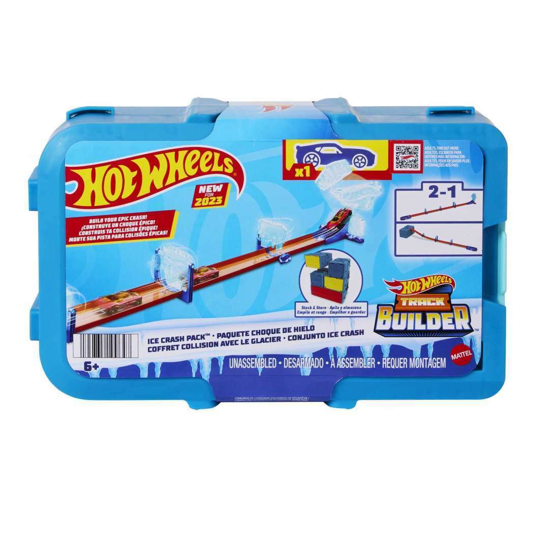 Toys N Tuck:Hot Wheels Track Builder Ice Crash Pack,Hot Wheels
