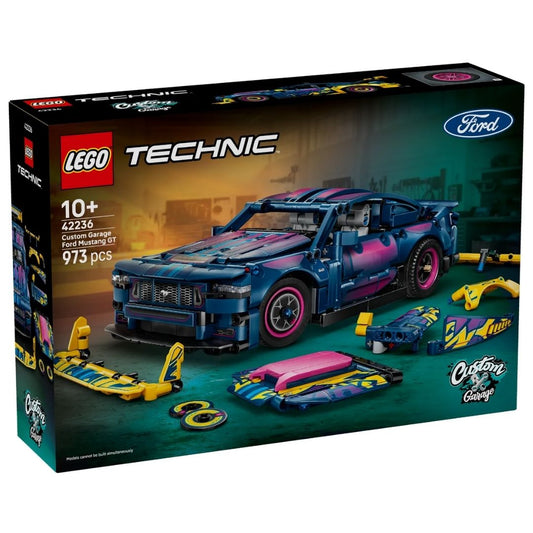 Lego 42236 Technic Custom Garage Ford Mustang GT Car