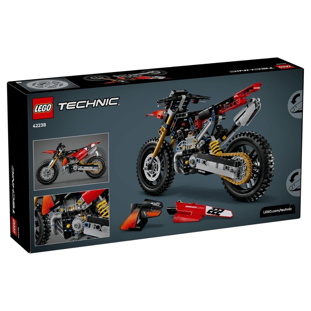 Lego 42238 Technic Ducati Desmo450 MX Factory Motorcycle