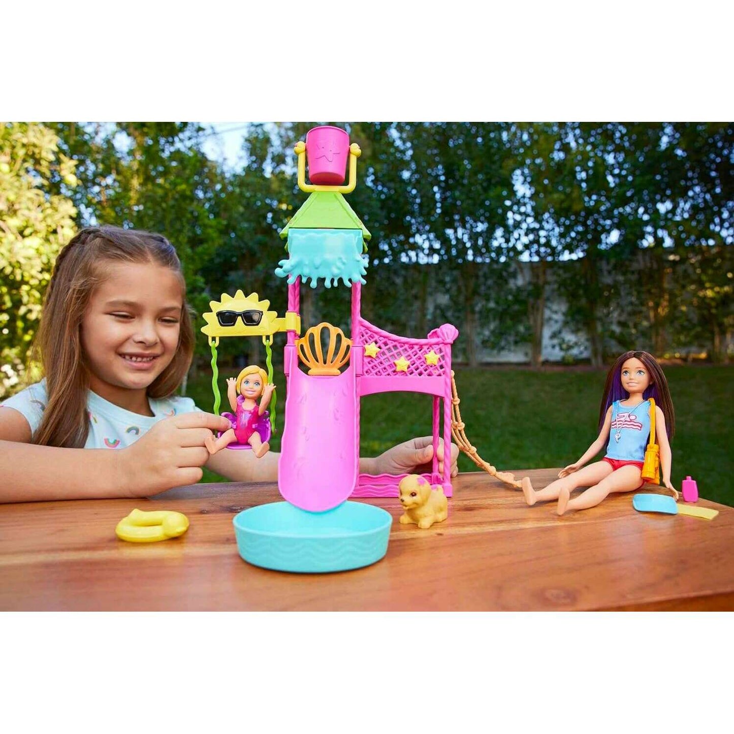 Toys N Tuck:Barbie Skipper First Jobs Water Park Playset,Barbie