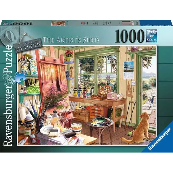 Toys N Tuck:Ravensburger 1000pc Puzzle Haven No.11:Artist's Shed,Ravensburger