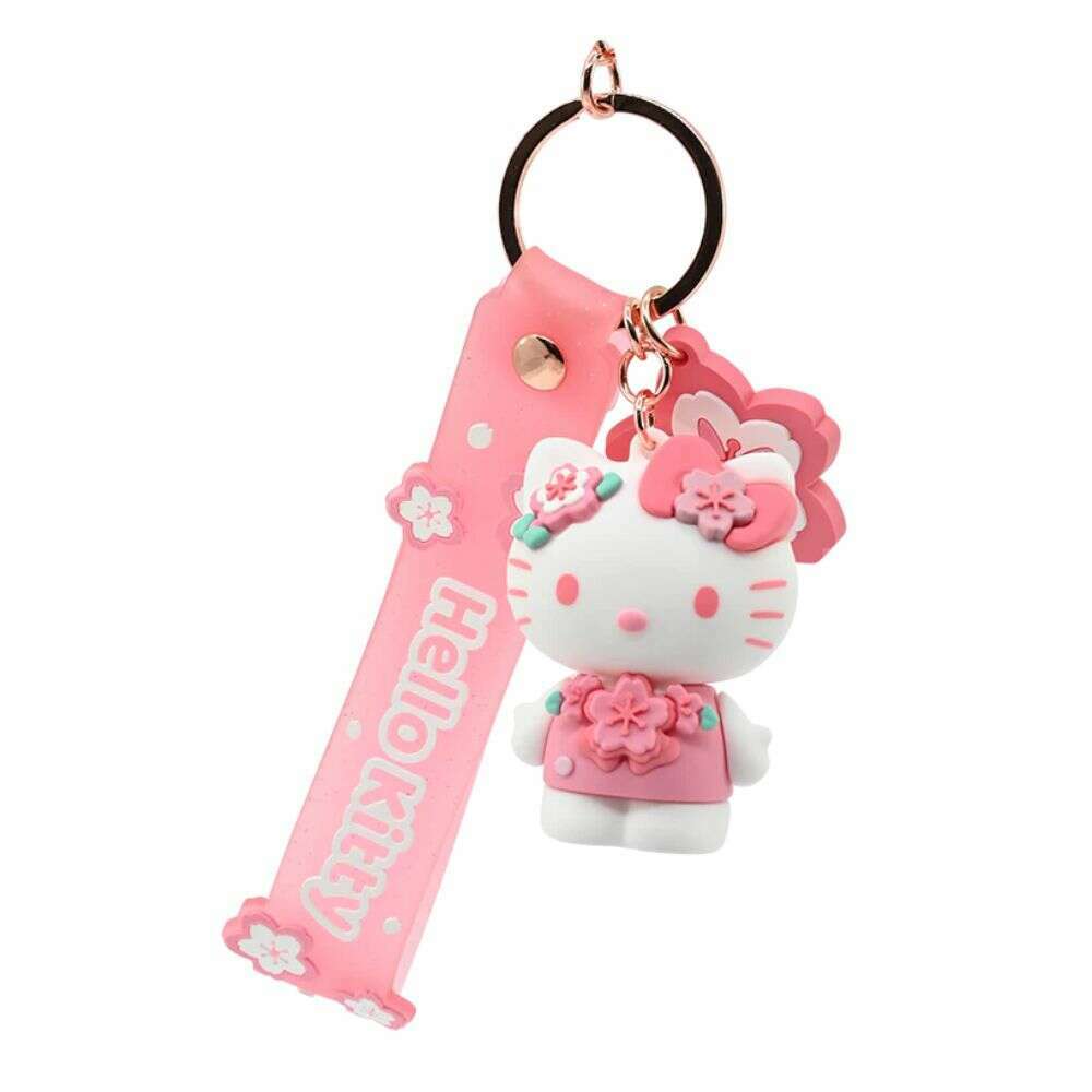 Toys N Tuck:Hello Kitty Sakura Flower Series Keyring,Hello Kitty