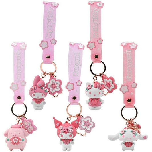 Toys N Tuck:Hello Kitty Sakura Flower Series Keyring,Hello Kitty