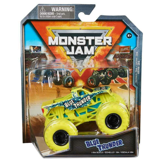Toys N Tuck:Monster Jam 1:64 Series 34 Blue Thunder,Monster Jam