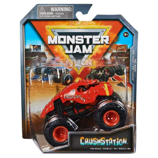 Toys N Tuck:Monster Jam 1:64 Series 34 Crushstation,Monster Jam