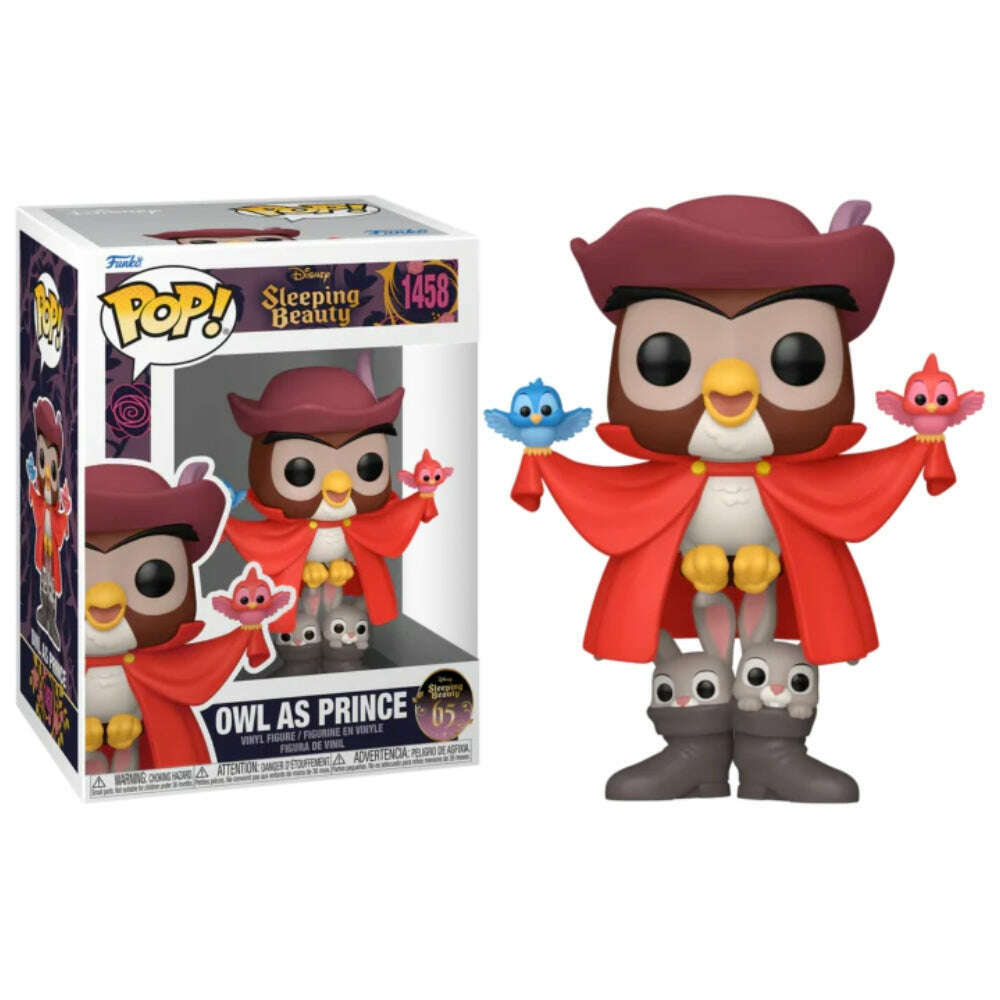 Toys N Tuck:Pop! Vinyl - Disney Sleeping Beauty - Owl As Prince 1458,Disney