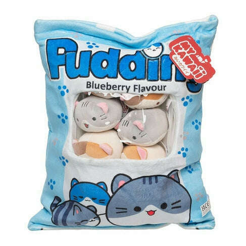Toys N Tuck:My Kawaii Cat Pudding Plush Bag,My Kawaii