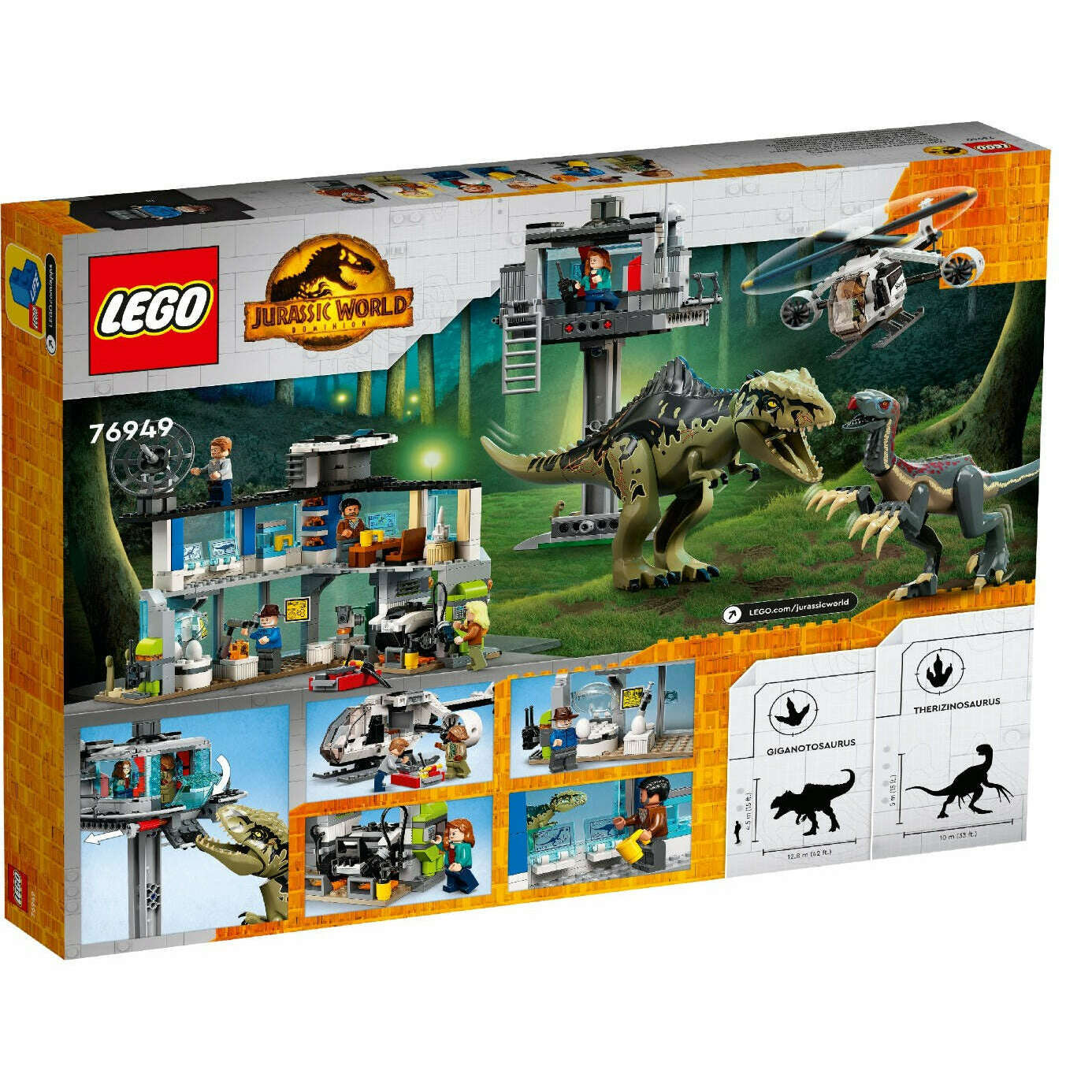 Toys N Tuck:Lego 76949 Jurassic World Giganotosaurus & Therizinosaurus Attack,Lego Jurassic World