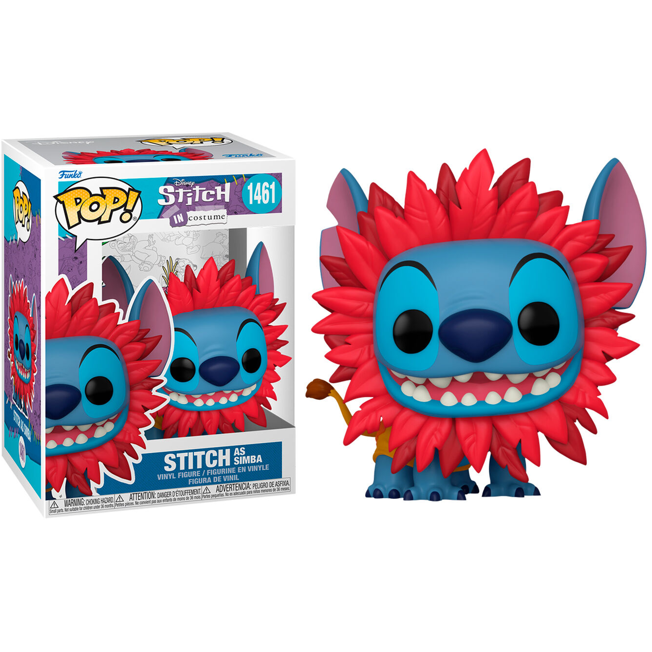 Toys N Tuck:Pop! Vinyl - Disney Stitch In Costume - Stitch As Simba 1461,Disney