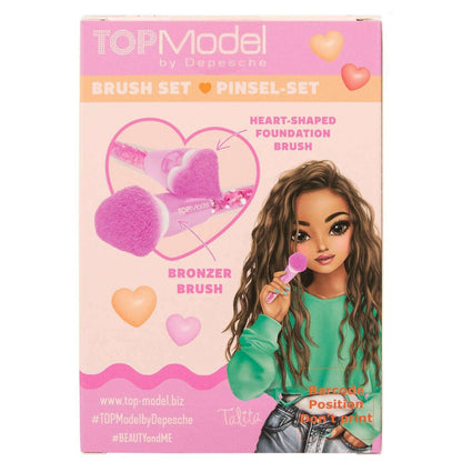 Toys N Tuck:Depesche Top Model Heart Brush Set,Top Model