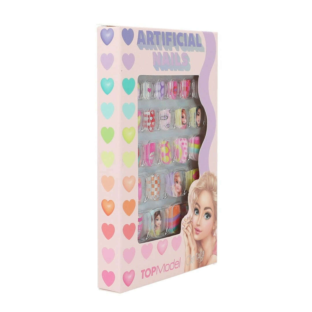 Toys N Tuck:Depesche Top Model Artificial Nails Flat Neon,Top Model