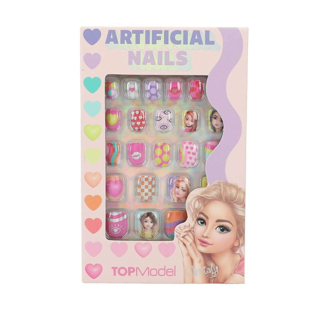 Toys N Tuck:Depesche Top Model Artificial Nails Flat Neon,Top Model