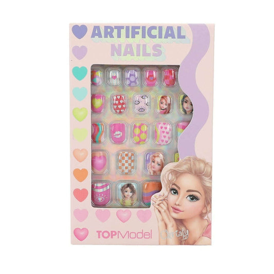 Toys N Tuck:Depesche Top Model Artificial Nails Flat Neon,Top Model