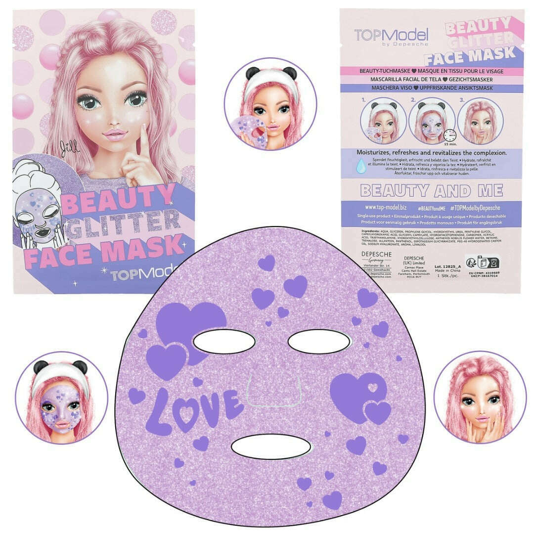 Toys N Tuck:Depesche Top Model Glitter Face Mask,Top Model