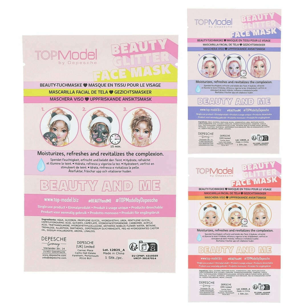 Toys N Tuck:Depesche Top Model Glitter Face Mask,Top Model