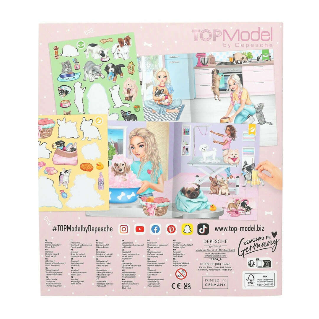 Toys N Tuck:Depesche Top Model Stickerworld Kitty & Doggy,Top Model