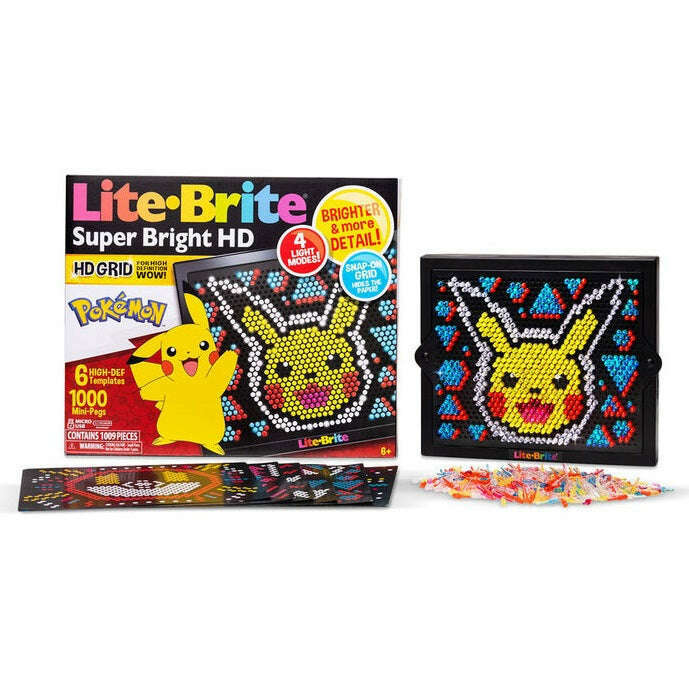 Toys N Tuck:Lite Brite Super Bright HD Pokemon,Lite Brite