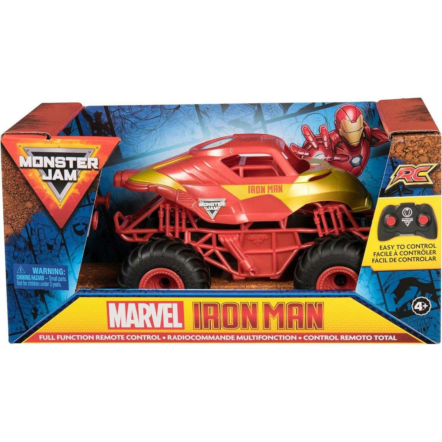 Toys N Tuck:Monster Jam R/C 1:24 Marvel Iron Man,Monster Jam