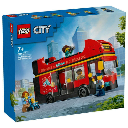 Toys N Tuck:Lego 60407 City Red Double-Decker Sightseeing Bus,Lego City