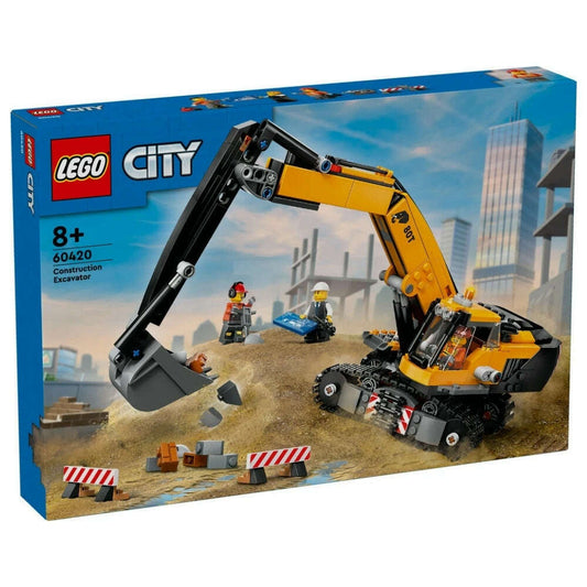 Toys N Tuck:Lego 60420 City Yellow Construction Excavator,Lego City