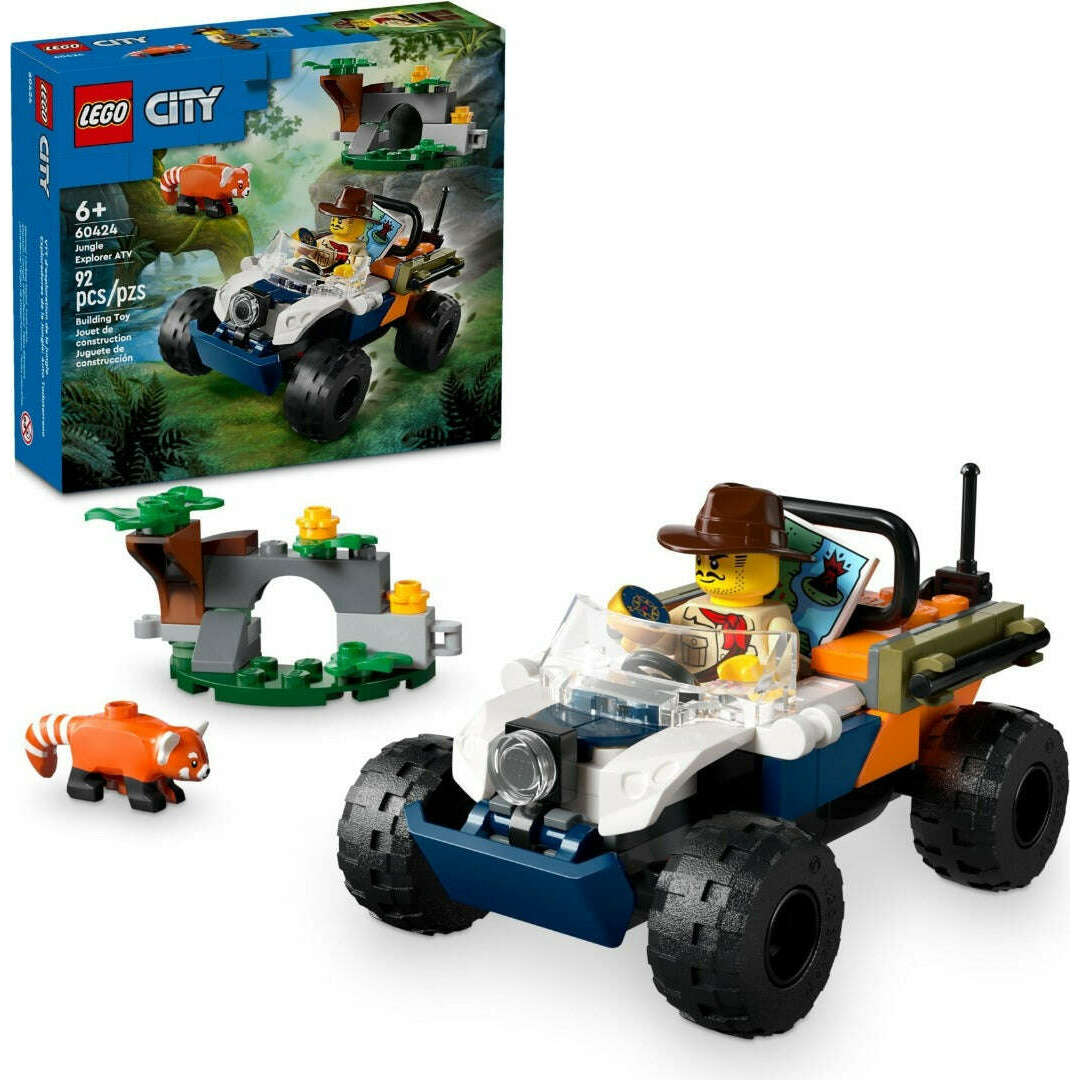 Toys N Tuck:Lego 60424 City Jungle Explorer ATV Red Panda Mission,Lego City