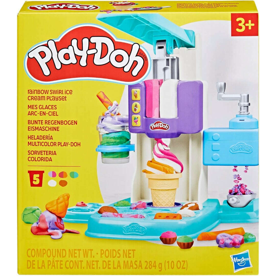 Toys N Tuck:Play-Doh Rainbow Swirl Ice Cream Playset,Play-Doh