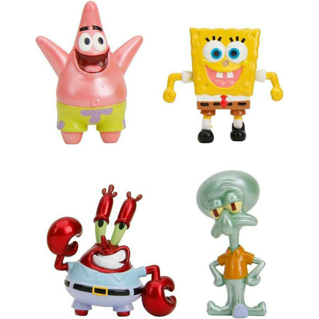 Toys N Tuck:Jada 2.5 inch Metalfigs SpongeBob Squarepants 4 Pack,SpongeBob SquarePants