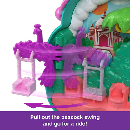 Toys N Tuck:Polly Pocket Peacock Garden Compact,Polly Pocket