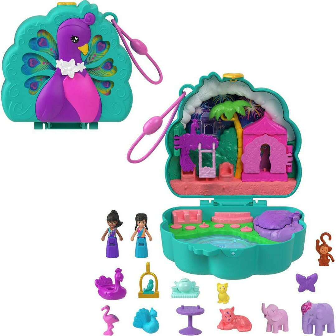 Toys N Tuck:Polly Pocket Peacock Garden Compact,Polly Pocket