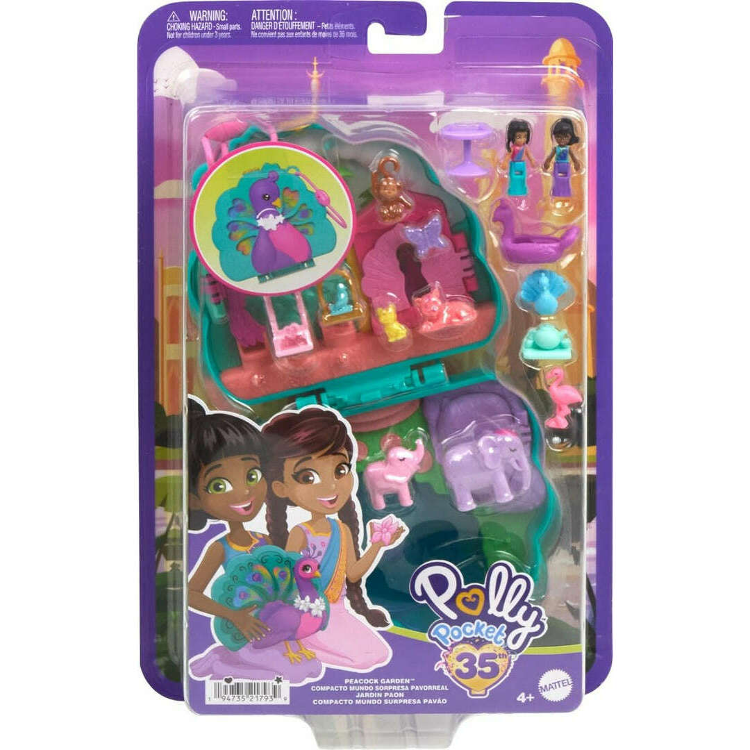 Toys N Tuck:Polly Pocket Peacock Garden Compact,Polly Pocket