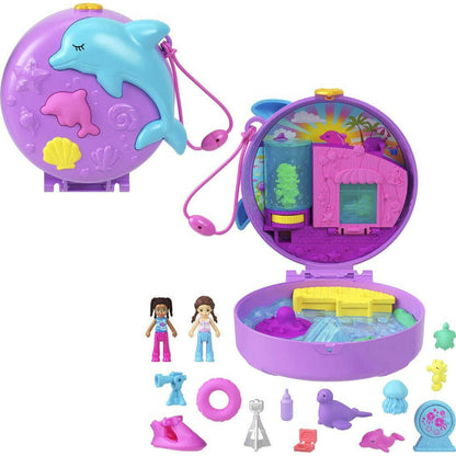 Toys N Tuck:Polly Pocket Dolphin Rescue & Play Compact,Polly Pocket