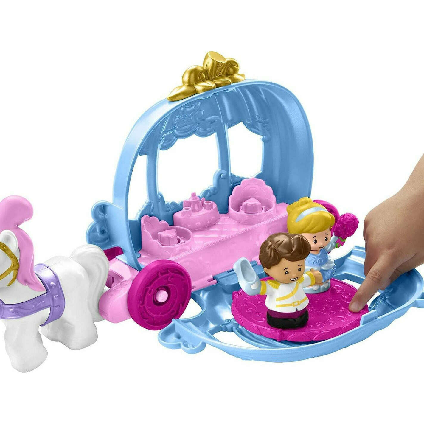 Toys N Tuck:Fisher-Price Little People Disney Princess Cinderella's Dancing Carriage,Little People