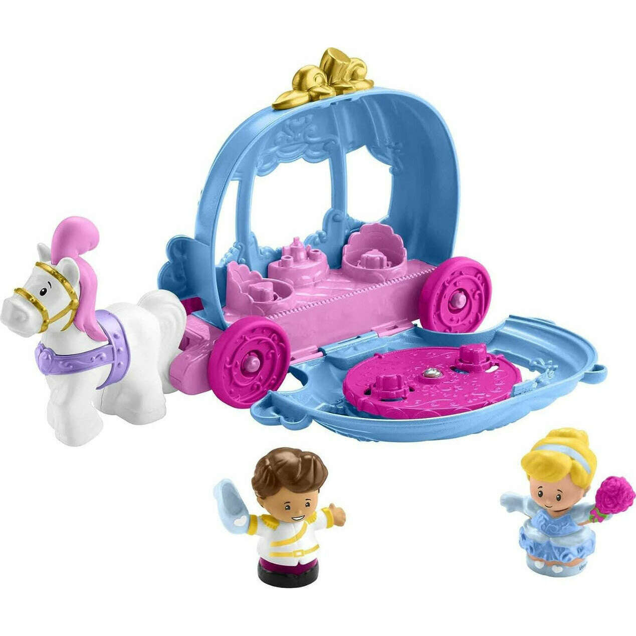 Toys N Tuck:Fisher-Price Little People Disney Princess Cinderella's Dancing Carriage,Little People