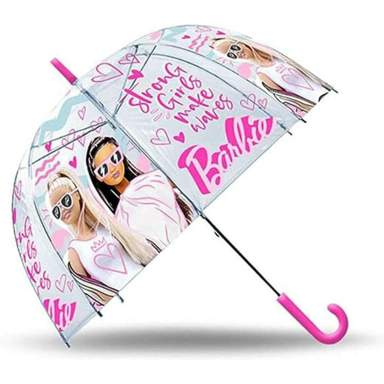 Toys N Tuck:Barbie Transparent Umbrella,Barbie