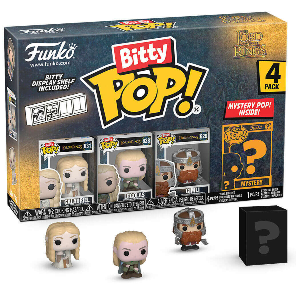 Toys N Tuck:Bitty Pop! LOTR 4 Pack - Galadriel,Legolas,Gimli And Mystery Bitty,The Lord Of The Rings