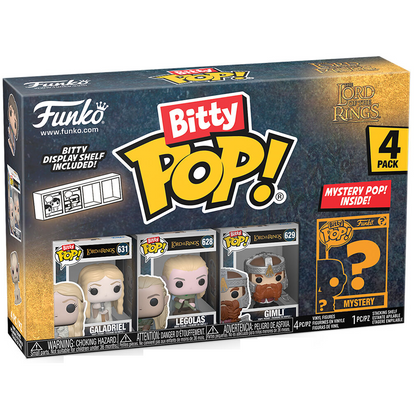 Toys N Tuck:Bitty Pop! LOTR 4 Pack - Galadriel,Legolas,Gimli And Mystery Bitty,The Lord Of The Rings